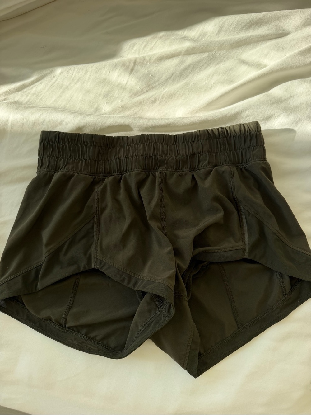 Green lulu shorts